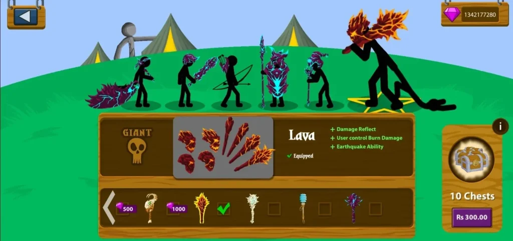 Stick War Legacy MOD APK V2023.5.1422 (Unlimited All, 999 Army) 11 Customize Your Characters with Amazing Skins