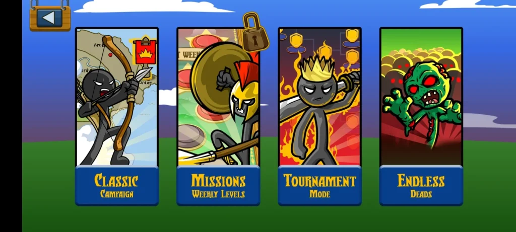 Stick War Legacy MOD APK V2023.5.1422 (Unlimited All, 999 Army) 7 4 Different Legacy modes for playing